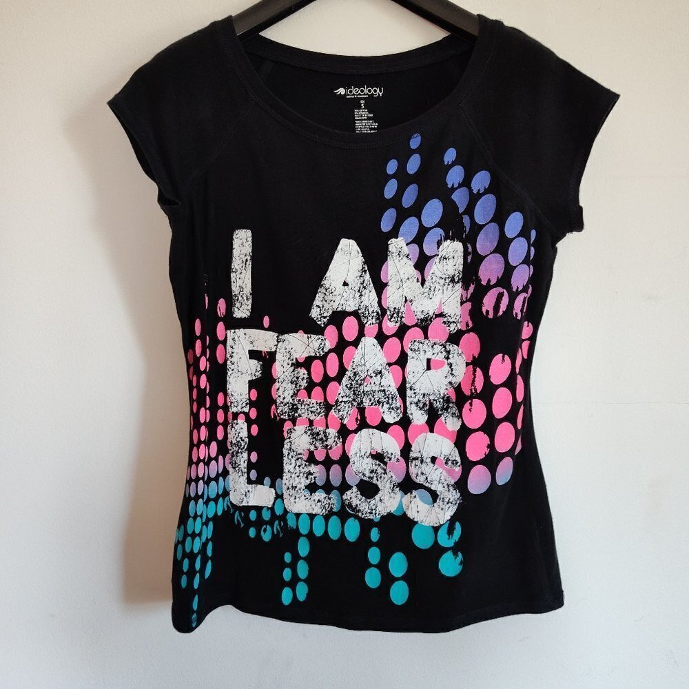 Ladies SZ S Ideology Black Workout T-Shirt